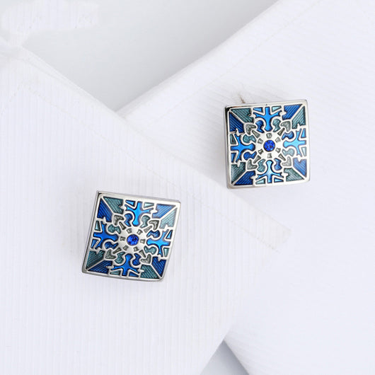 Gemelos de Acero Plateado para Hombre - Elegancia Empresarial y Ceremonias - Image 5