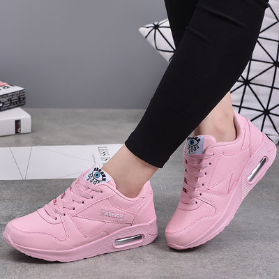 Zapatillas de Cuero para Correr Mujer con Suela Gruesa - Image 7