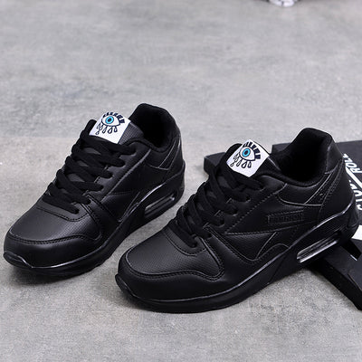 Zapatillas de Cuero para Correr Mujer con Suela Gruesa