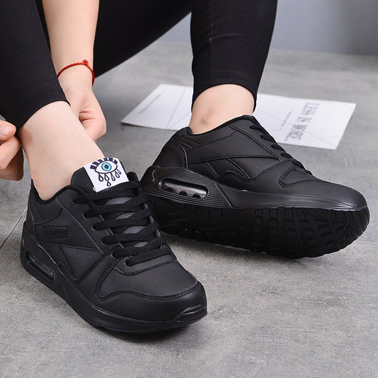 Zapatillas de Cuero para Correr Mujer con Suela Gruesa - Image 3