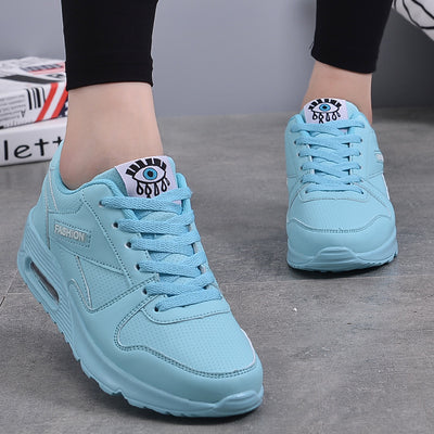 Zapatillas de Cuero para Correr Mujer con Suela Gruesa - Image 6
