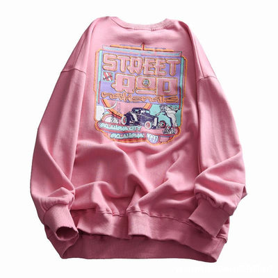 Suéter Suelto de Terciopelo Cuello Redondo para Otoño e Invierno - Básico Retro Mujer - Image 10