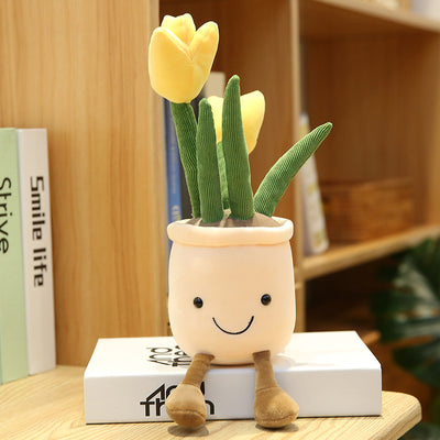 Ramo de Tulipanes de Peluche - Decoración Floral Simulada para Sala - Image 14