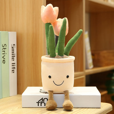 Ramo de Tulipanes de Peluche - Decoración Floral Simulada para Sala - Image 18