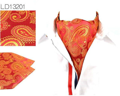 Bufanda Vintage Reversible para Hombre con Estampado de Flor de Anacardo - Image 3