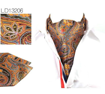 Bufanda Vintage Reversible para Hombre con Estampado de Flor de Anacardo - Image 5