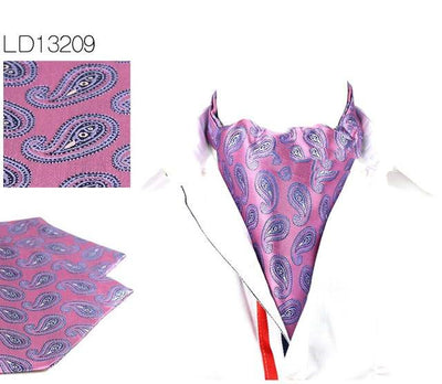 Bufanda Vintage Reversible para Hombre con Estampado de Flor de Anacardo - Image 10