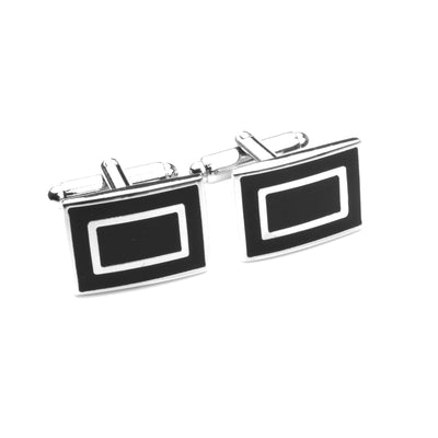 Set de Gemelos y Pasador de Corbata Esmaltado para Hombre Ejecutivo - Image 5