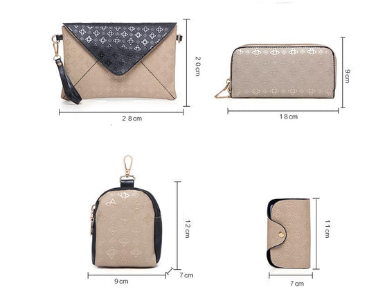 Conjunto de Bolsos de Cuero Lujo Negro - Image 3