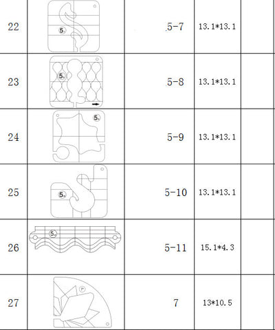 Kit de Plantillas para Patchwork con Formas Huecas - Image 27