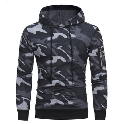 Sudadera Hoodie Estampada Suelta Manga Larga