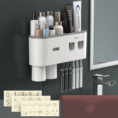 Portacepillos de Pared Premium con Vaso Enjuague Integrado - Image 2