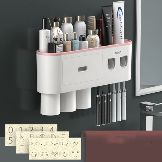 Portacepillos de Pared Premium con Vaso Enjuague Integrado - Image 6