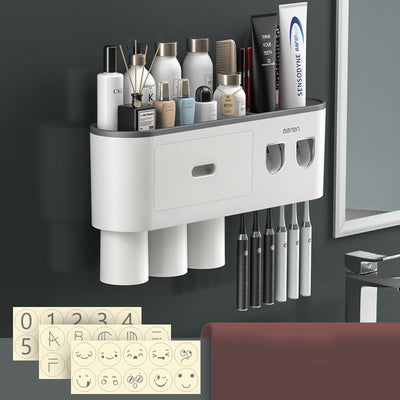 Portacepillos de Pared Premium con Vaso Enjuague Integrado - Image 5