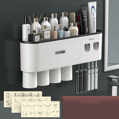 Portacepillos de Pared Premium con Vaso Enjuague Integrado - Image 7