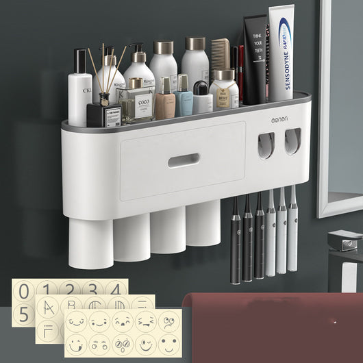 Portacepillos de Pared Premium con Vaso Enjuague Integrado - Image 9
