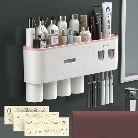 Portacepillos de Pared Premium con Vaso Enjuague Integrado - Image 8