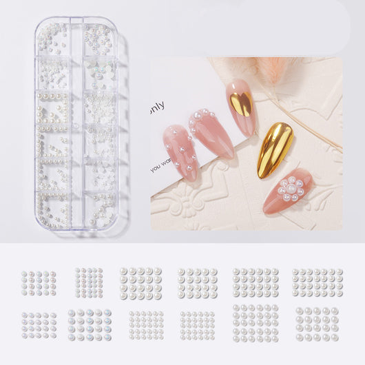 Stickers de Uñas con Diamantes y Perlas Mariposa - Decoración Brillante - Image 3