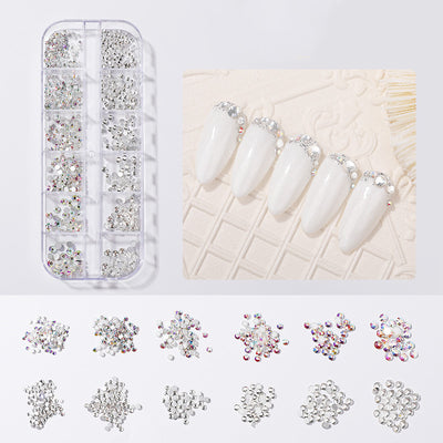 Stickers de Uñas con Diamantes y Perlas Mariposa - Decoración Brillante - Image 11
