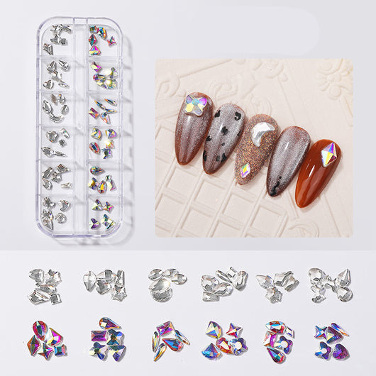 Stickers de Uñas con Diamantes y Perlas Mariposa - Decoración Brillante - Image 14