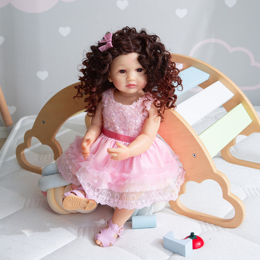 Muñeca Reborn Princesa de Cuerpo Completo en Silicona 55cm - Impermeable y Articulada - Image 10