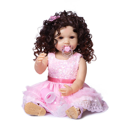 Muñeca Reborn Princesa de Cuerpo Completo en Silicona 55cm - Impermeable y Articulada - Image 5