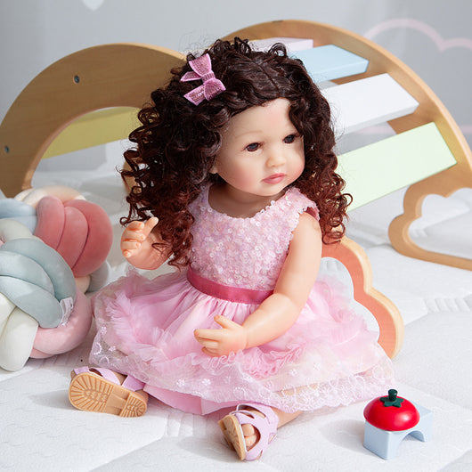 Muñeca Reborn Princesa de Cuerpo Completo en Silicona 55cm - Impermeable y Articulada - Image 2