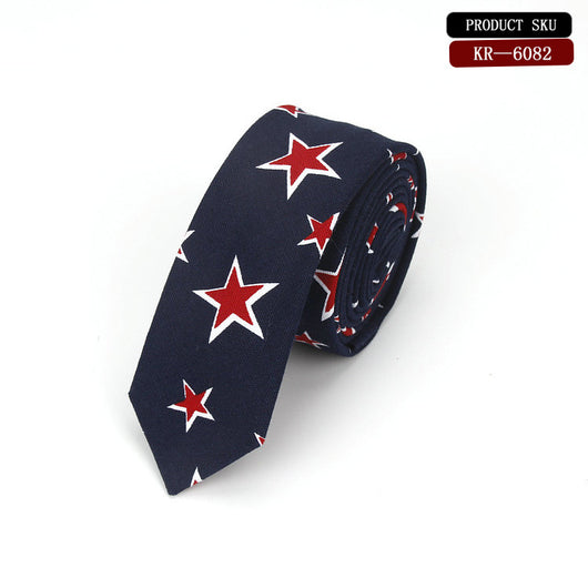 Corbata de Novio Coreana en Algodón y Lino con Patrón Elegante - Image 16