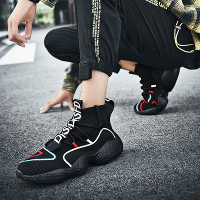 Zapatillas Altas Cómodas de Camuflaje con Plataforma para Hombre Talla Grande - Image 2