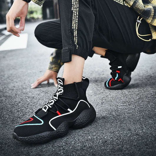 Zapatillas Altas Cómodas de Camuflaje con Plataforma para Hombre Talla Grande - Image 2