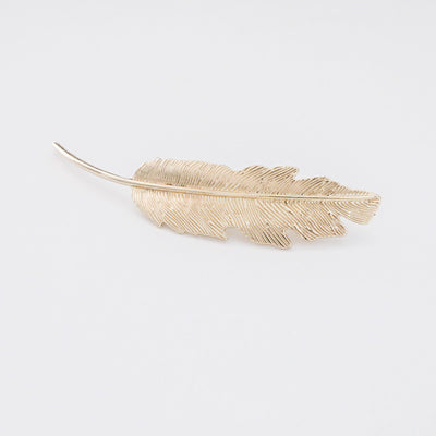Pinza para Cabello Antigua con Pluma y Hojas - Estilo Retro Elegante - Image 10