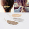 Pinza para Cabello Antigua con Pluma y Hojas - Estilo Retro Elegante
