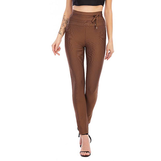 Pantalones Cropped Talle Alto Ajustado - Image 3