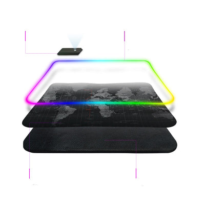 Mousepad RGB Iluminado Premium con Bordes Reforzados y Modos de Luz Colorida - Image 10