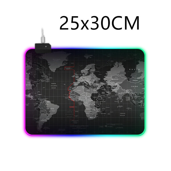 Mousepad RGB Iluminado Premium con Bordes Reforzados y Modos de Luz Colorida - Image 3