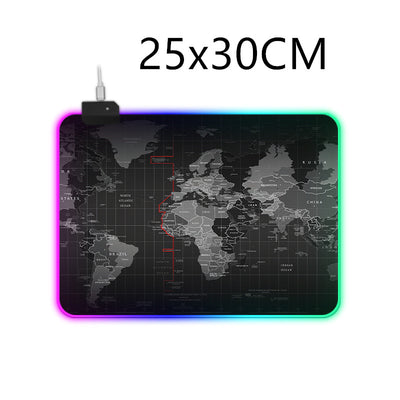 Mousepad RGB Iluminado Premium con Bordes Reforzados y Modos de Luz Colorida - Image 3