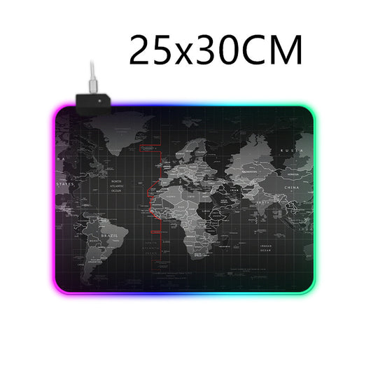 Mousepad RGB Iluminado Premium con Bordes Reforzados y Modos de Luz Colorida - Image 3