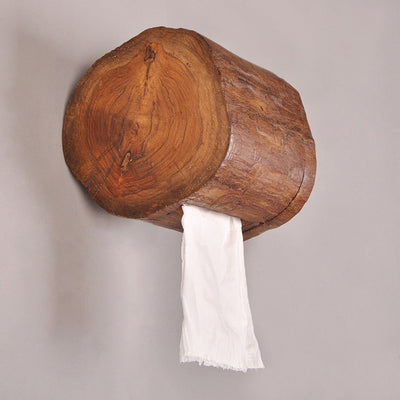 Dispensador de Papel Higiénico de Madera Rústica - Decoración de Pared - Image 6