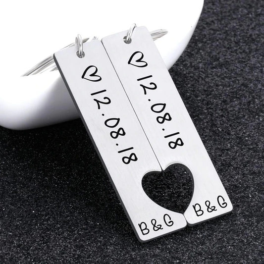 Llavero Personalizado para Parejas - Regalo Romántico Novio Novia - Image 2