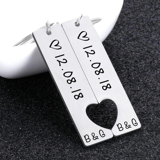 Llavero Personalizado para Parejas - Regalo Romántico Novio Novia - Image 2