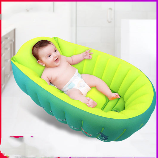 Bañera Inflable Plegable para Bebé con Diseño Floral - Image 8