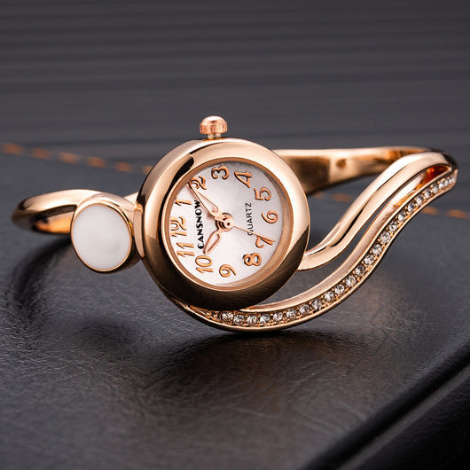 Reloj Pulsera Dama Esfera Pequeña con Diamantes - Image 8