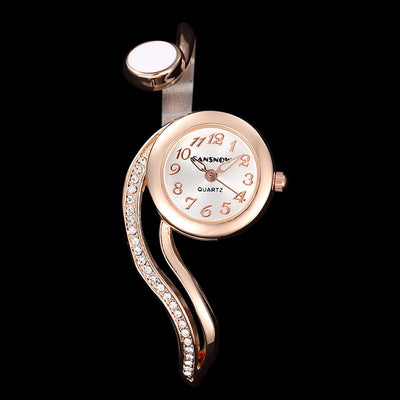 Reloj Pulsera Dama Esfera Pequeña con Diamantes - Image 3