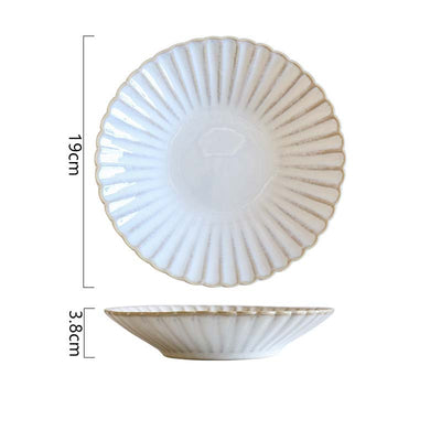Vajilla de Cerámica Esmaltada con Diseño de Encaje Delicado - Image 19