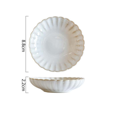 Vajilla de Cerámica Esmaltada con Diseño de Encaje Delicado - Image 17
