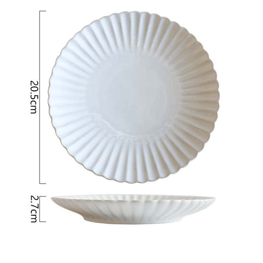 Vajilla de Cerámica Esmaltada con Diseño de Encaje Delicado - Image 22