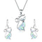 Aretes y Collar de Gato para Niñas - Joyería Infantil Aobao