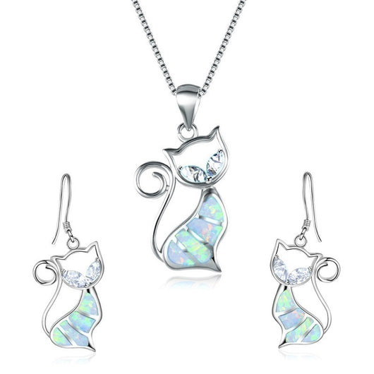 Aretes y Collar de Gato para Niñas - Joyería Infantil Aobao - Image 4