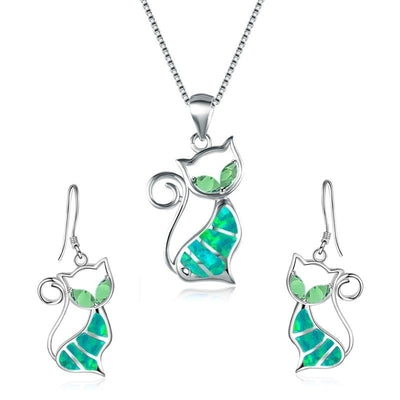 Aretes y Collar de Gato para Niñas - Joyería Infantil Aobao - Image 6