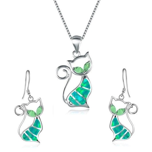Aretes y Collar de Gato para Niñas - Joyería Infantil Aobao - Image 6
